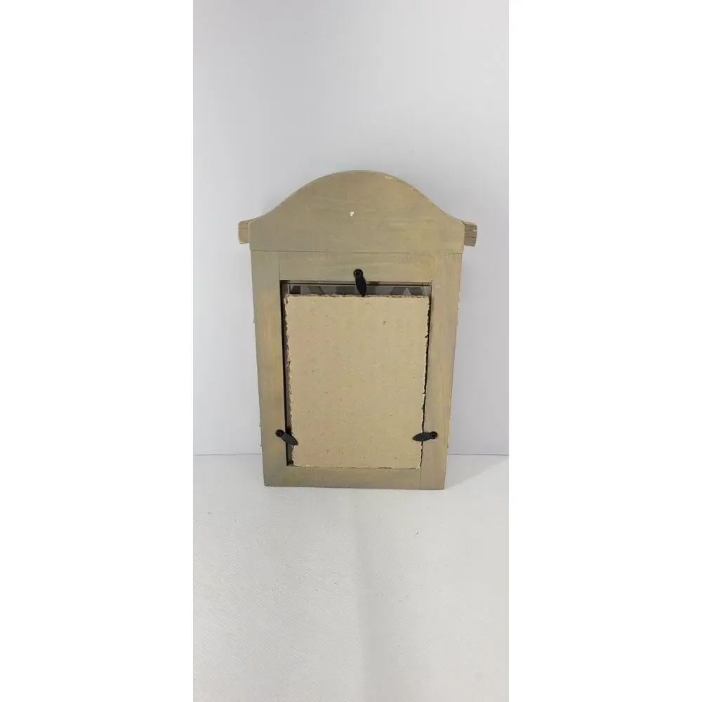 Rustic Wooden Double Door Tabletop Picture Frame Farmhouse Photo Frame Distresse